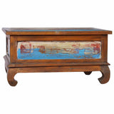 vidaXL Salontafel 80x50x40 cm gerecycled teakhout