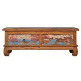 vidaXL Tv-meubel 110x35x40 cm gerecycled teakhout