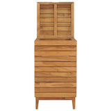 vidaXL Laundry Basket 40x30x45 cm Solid Teak Wood
