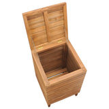 vidaXL Laundry Basket 40x30x45 cm Solid Teak Wood
