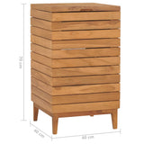 vidaXL Laundry Basket 40x30x45 cm Solid Teak Wood
