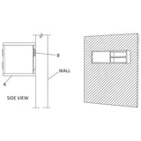 vidaXL Tv-meubel wandmontage 90x30x30 cm massief teakhout