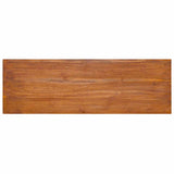 vidaXL Tv-meubel wandmontage 90x30x30 cm massief teakhout