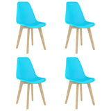 vidaXL Dining Chairs 6 pcs Plastic White