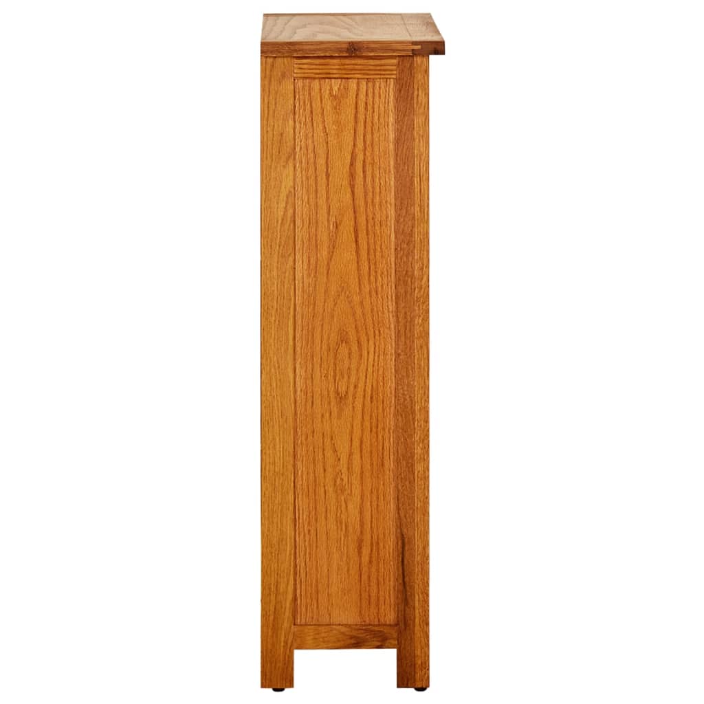 vidaXL Boekenkast 45x22,5x82 cm massief eikenhout