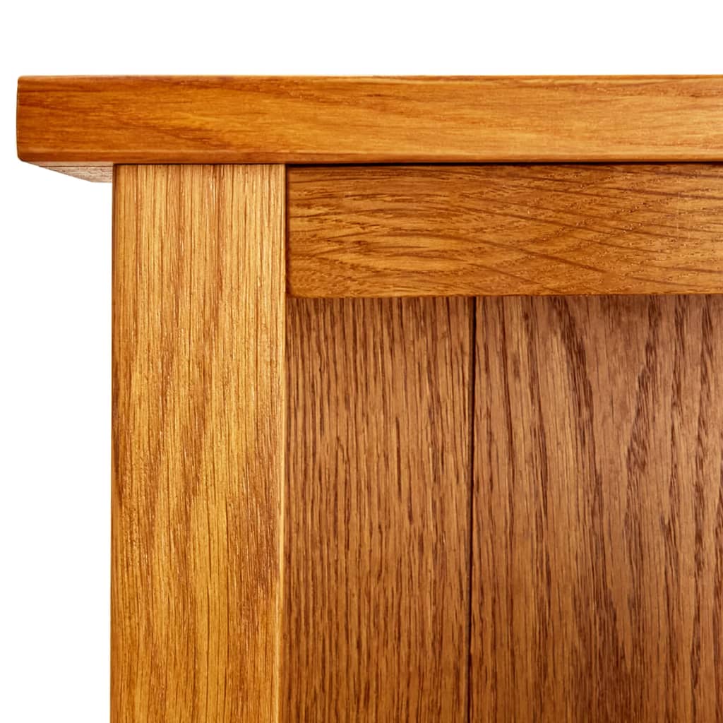 vidaXL Boekenkast 45x22,5x82 cm massief eikenhout