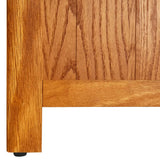vidaXL Boekenkast 45x22,5x82 cm massief eikenhout