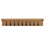 vidaXL Coat Rack 60x16x16 cm Solid Oak Wood