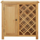 vidaXL Wijnkast voor 11 flessen 80x32x80 cm massief eikenhout