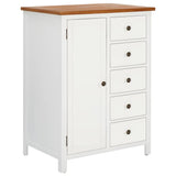 vidaXL Kledingkast 76x52x105 cm massief eikenhout