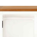 vidaXL Kledingkast 76x52x105 cm massief eikenhout