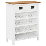 vidaXL Armoire à vin 72x32x90 cm massif eikenhout