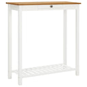 vidaXL Bartafel 100x40x110 cm massief eikenhout