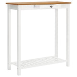 vidaXL Bartafel 100x40x110 cm massief eikenhout