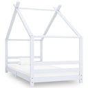 vidaXL Kids' Bed Frame Solid Pine Wood 70x140 cm