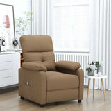 vidaXL Massage chair fabric light grey