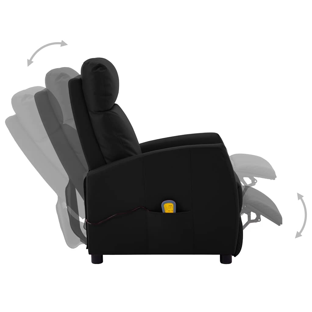 vidaXL Massage Chair artificial leather black
