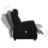 vidaXL Massage Chair artificial leather black