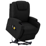 vidaXL Standing Massage Chair Artificial Leather Black
