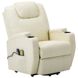vidaXL Standing Massage Chair Artificial Leather Black
