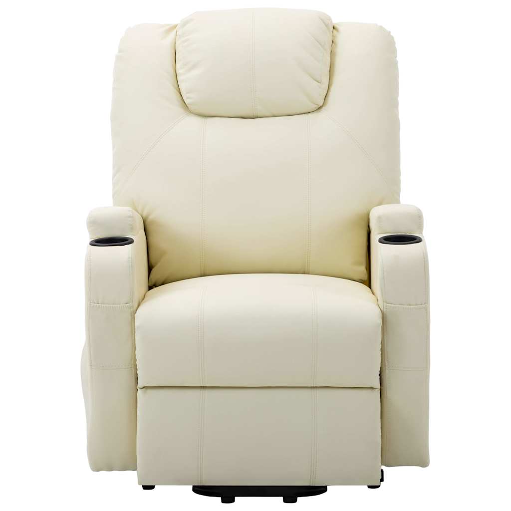 vidaXL Standing Massage Chair Artificial Leather Black