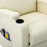 vidaXL Standing Massage Chair Artificial Leather Black