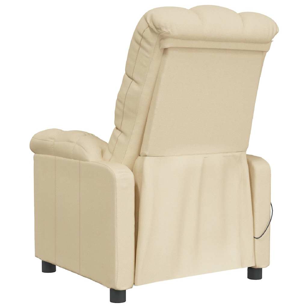 vidaXL Massagestoel stof lichtgrijs