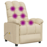 vidaXL Massagestoel stof lichtgrijs