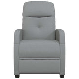 vidaXL Massagestoel stof lichtgrijs