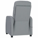 vidaXL Massagestoel stof lichtgrijs