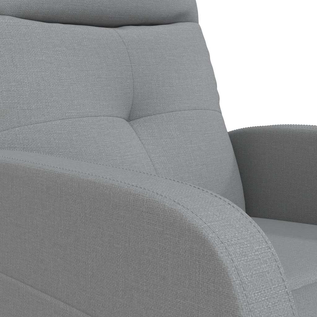 vidaXL Massagestoel stof lichtgrijs