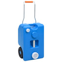 vidaXL Water Tank on Wheels 25 L Blue