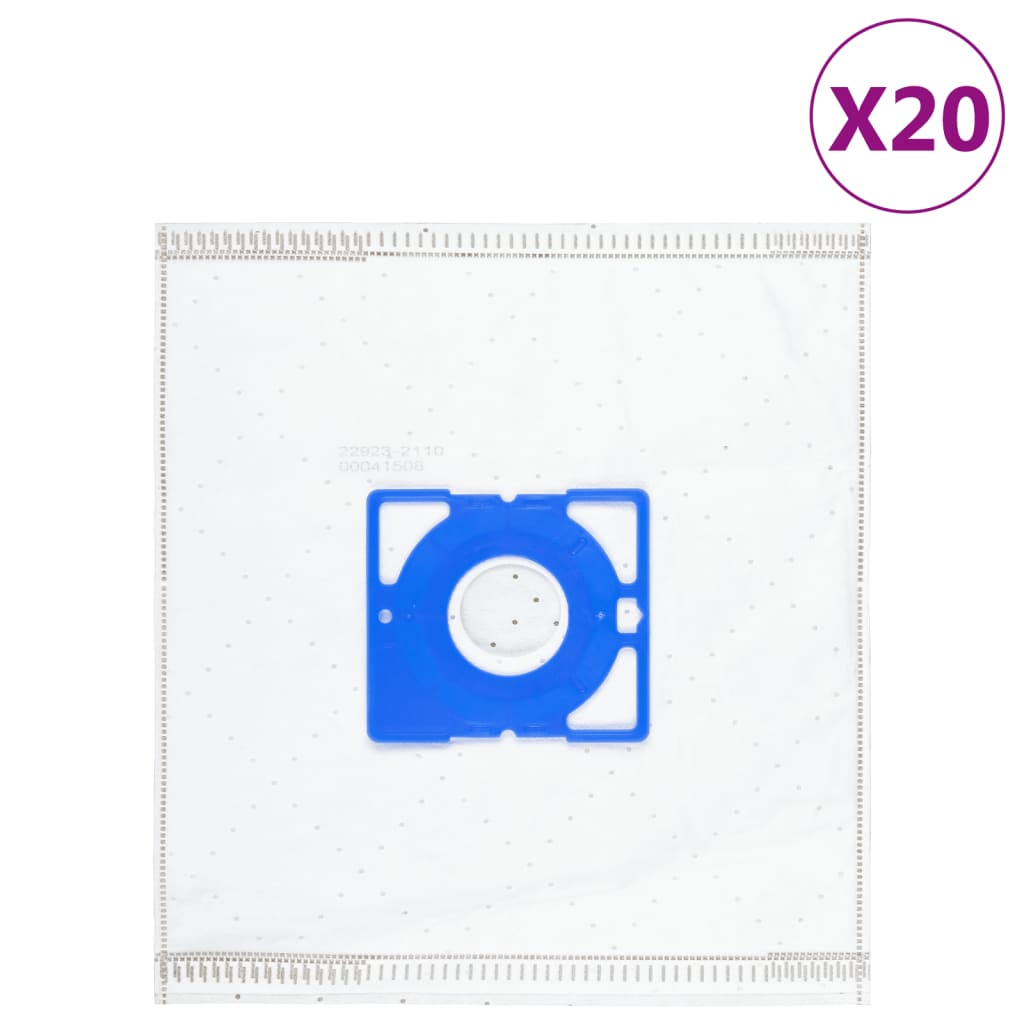 vidaXL Vacuum Cleaner Bags for Philips S-bag 20 pcs