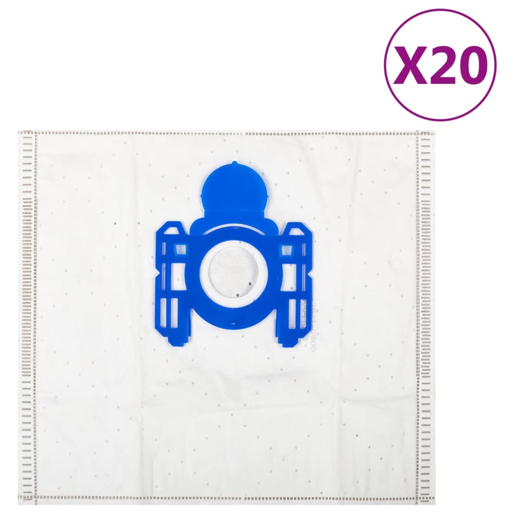 vidaXL Vacuum Cleaner Bags for Philips S-bag 20 pcs