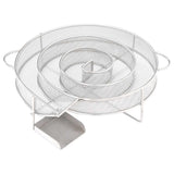 vidaXL Cold Smoke Generator round 19.5 cm stainless steel