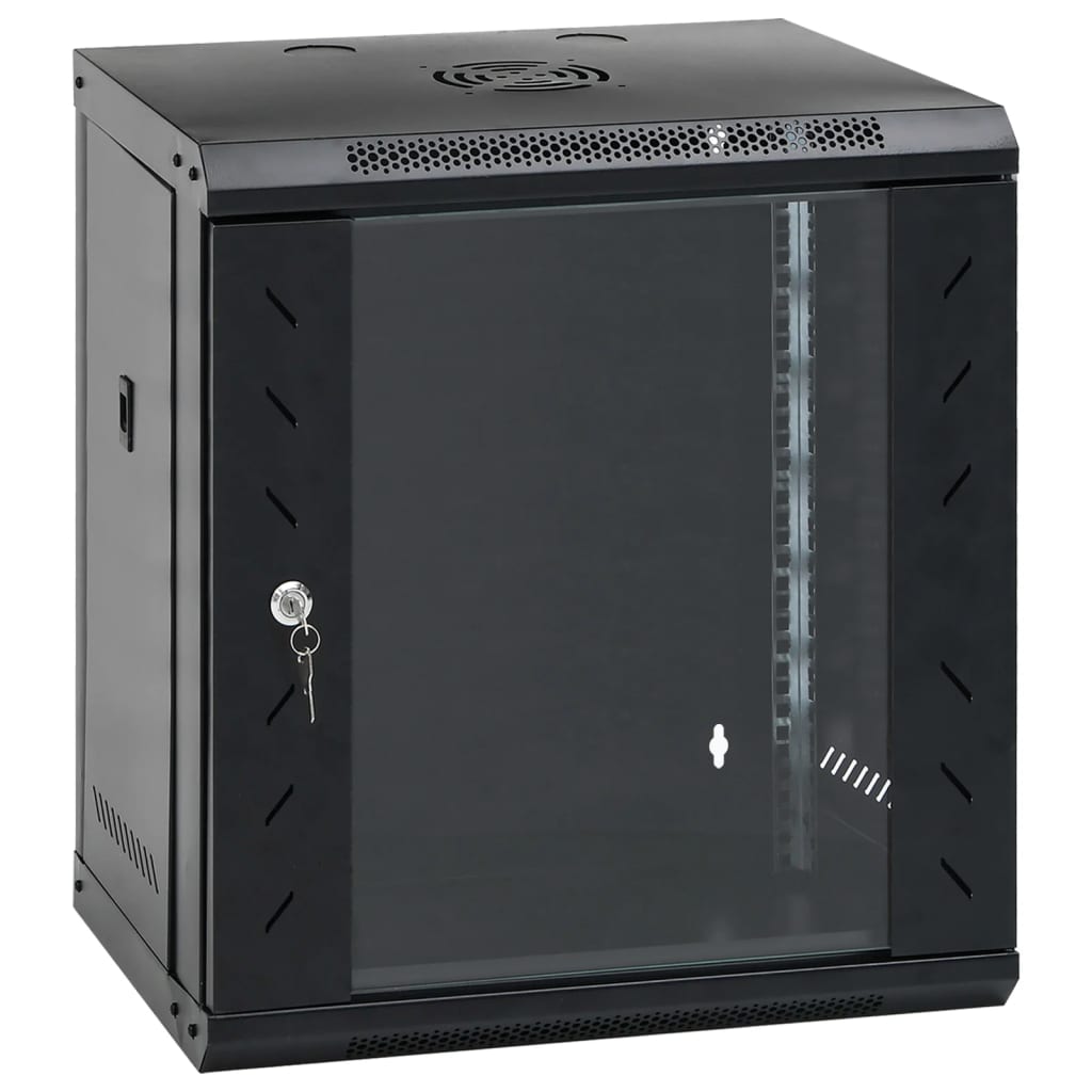vidaXL Netwerkkast voor aan de muur 4U 19" IP20 600x450x285 mm
