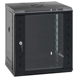 vidaXL Netwerkkast voor aan de muur 4U 19" IP20 600x450x285 mm