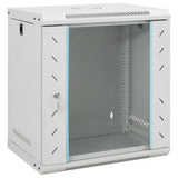 vidaXL Netwerkkast voor aan de muur 4U 19" IP20 600x450x285 mm
