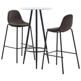 vidaXL 3-Piece Bar Set Fabric Dark Grey