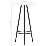 vidaXL 3-Piece Bar Set Fabric Dark Grey
