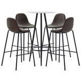 vidaXL 3-Piece Bar Set Fabric Dark Grey