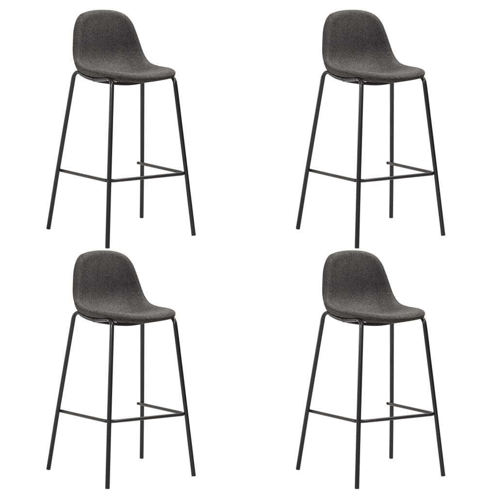 vidaXL 3-Piece Bar Set Fabric Dark Grey