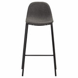 vidaXL 3-Piece Bar Set Fabric Dark Grey