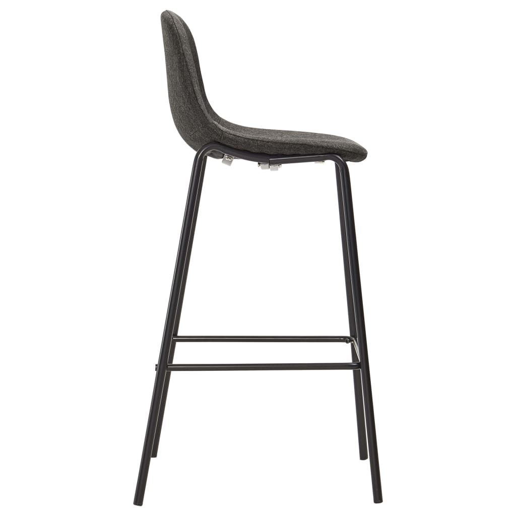 vidaXL 3-Piece Bar Set Fabric Dark Grey
