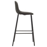 vidaXL 3-Piece Bar Set Fabric Dark Grey