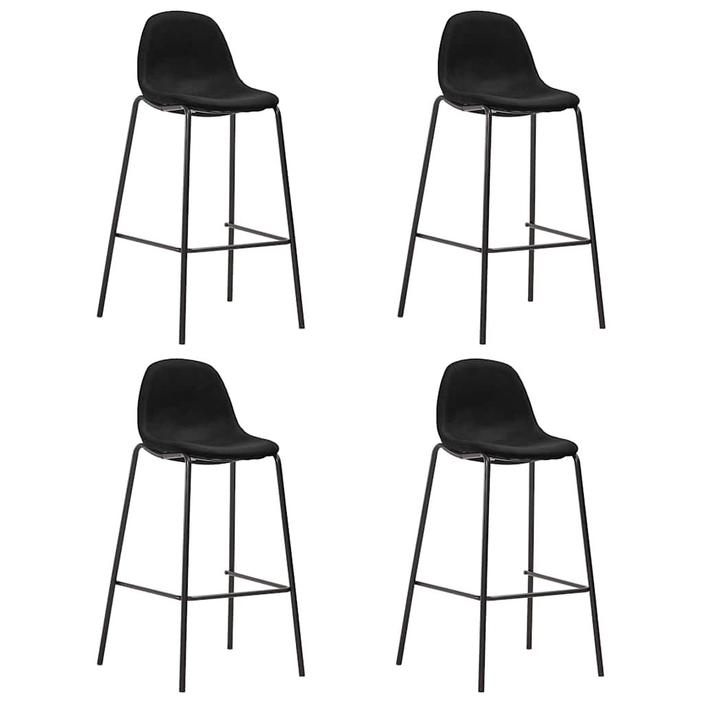 vidaXL 5-delige Barset stof donkergrijs