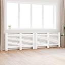 vidaXL Radiator Cover 112x19x81.5 cm MDF white