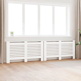 vidaXL Radiator Cover 112x19x81.5 cm MDF white