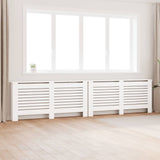 vidaXL Radiator Cover 112x19x81.5 cm MDF white