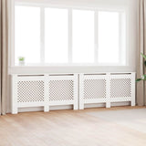 vidaXL Radiatorombouw 112x19x81,5 cm MDF wit
